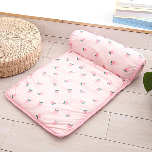 Ice Silk Pet Cooling Mat - Portable Summer Cooling Bed