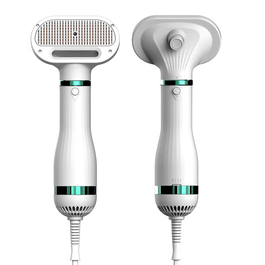 2-in-1 Pet Blow Dryer & Deshedding Grooming Brush – Fast Drying & Gentle Care